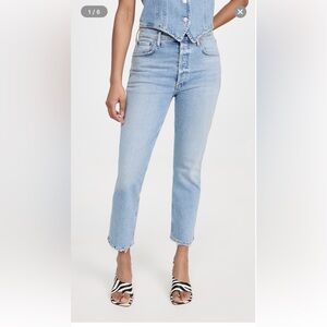 NWOT Agolde Riley high rise straight jeans size 27